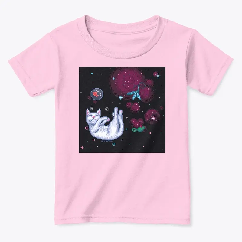 Zero Gravity Cat Dreaming In Space