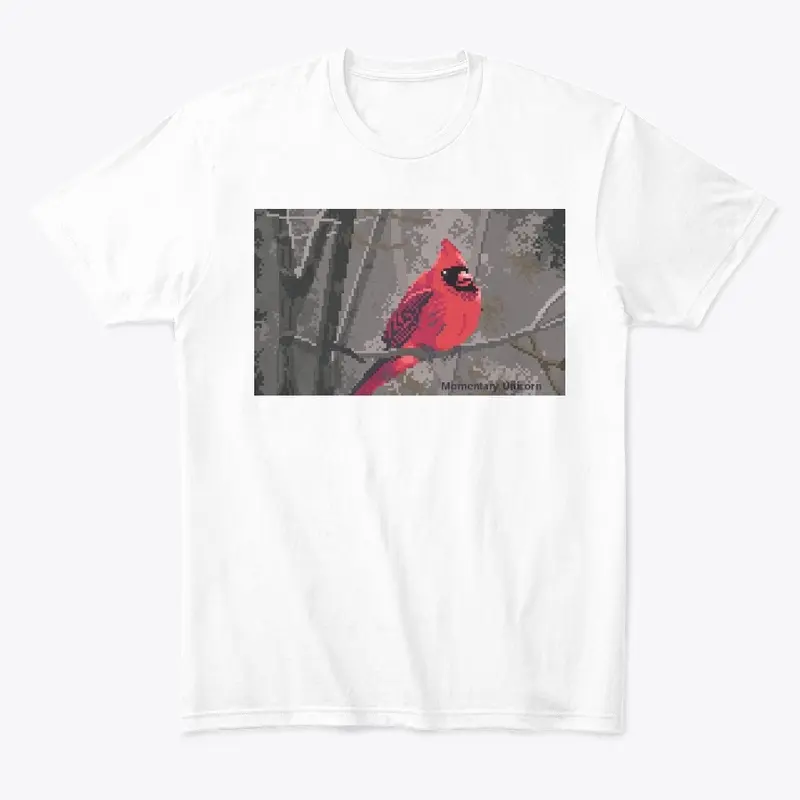 Pixel Art Northern Cardinal