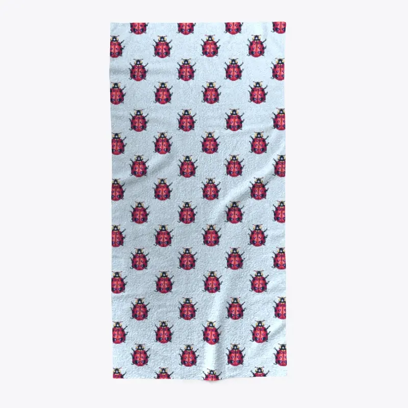 Ladybug Pixel Pattern - Ladybird Design